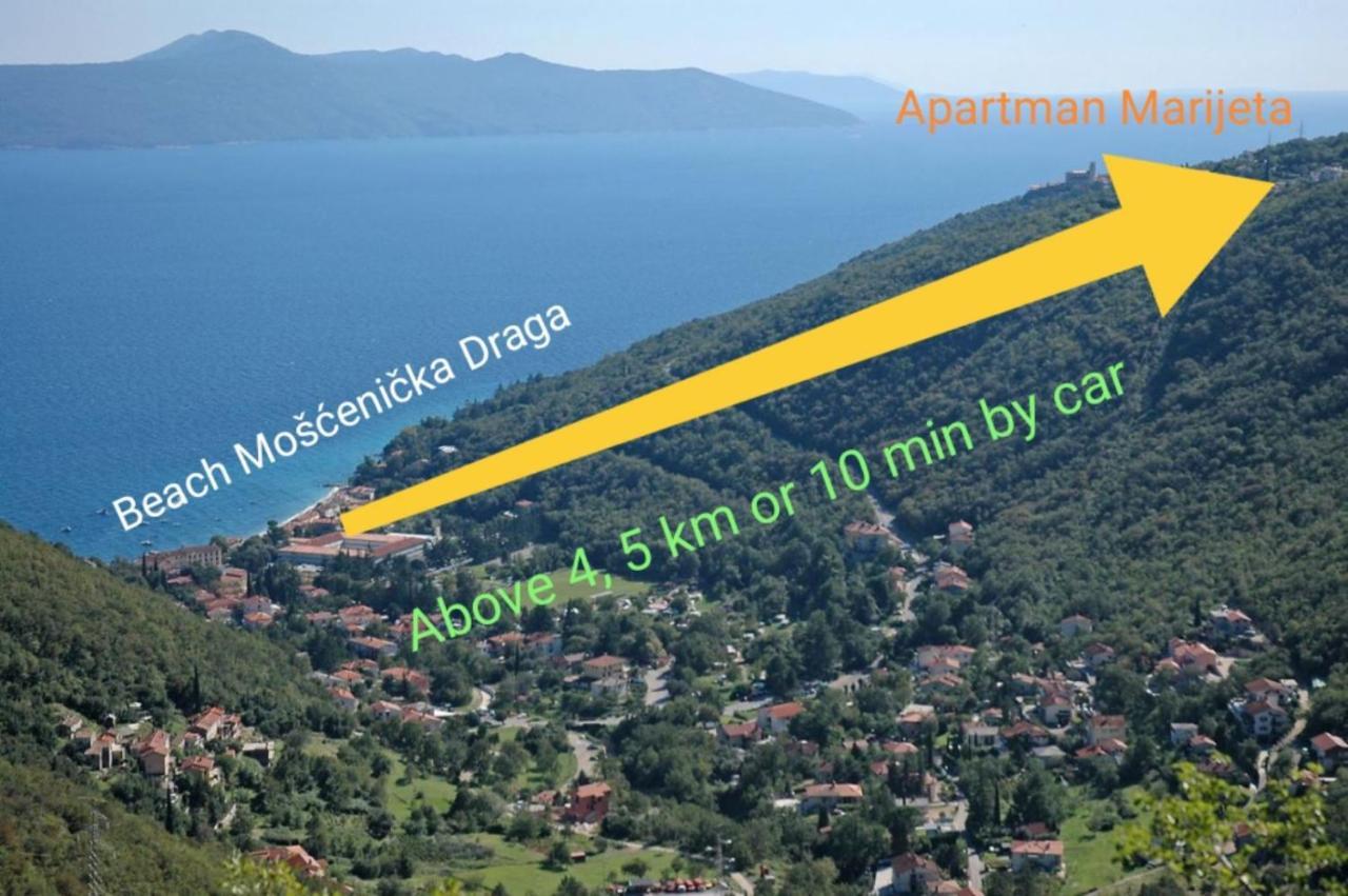 Apartman Marijeta Mošćenička Draga Exterior foto